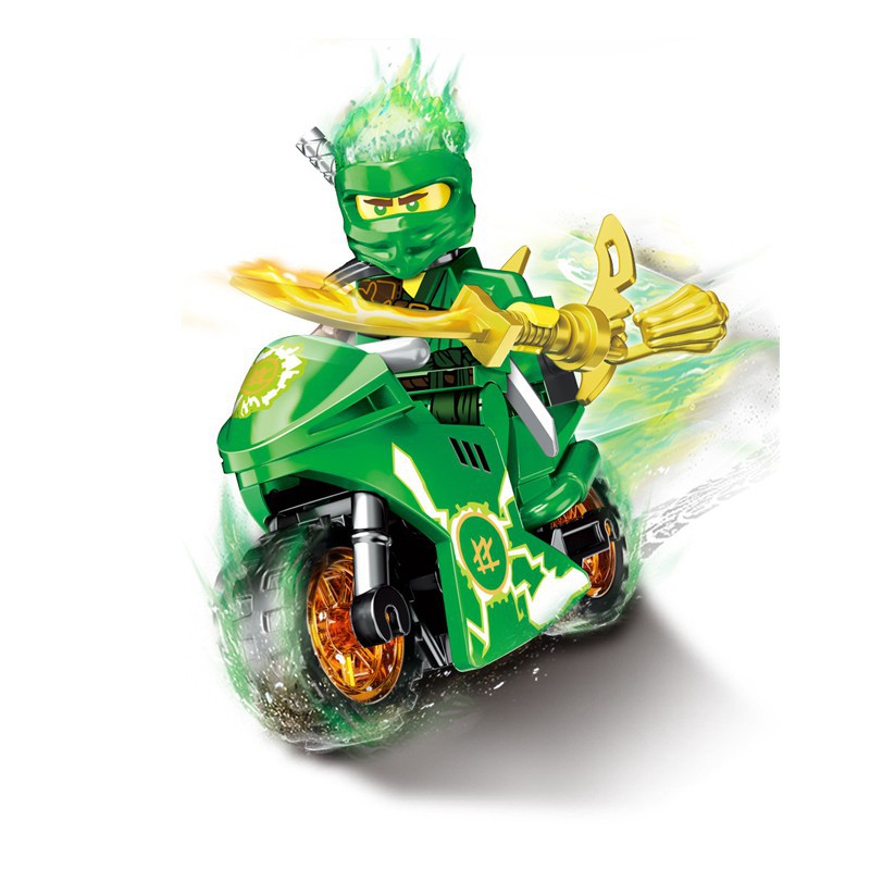 Bộ 8 Đồ Chơi Lắp Ráp Mô Hình Ninjago Dành Cho Em Bé