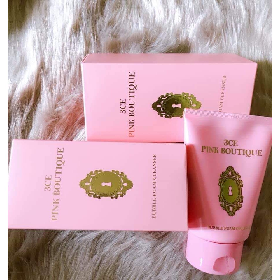 Sữa rửa mặt 3CE Pink Boutique Bubble Foam Cleanser