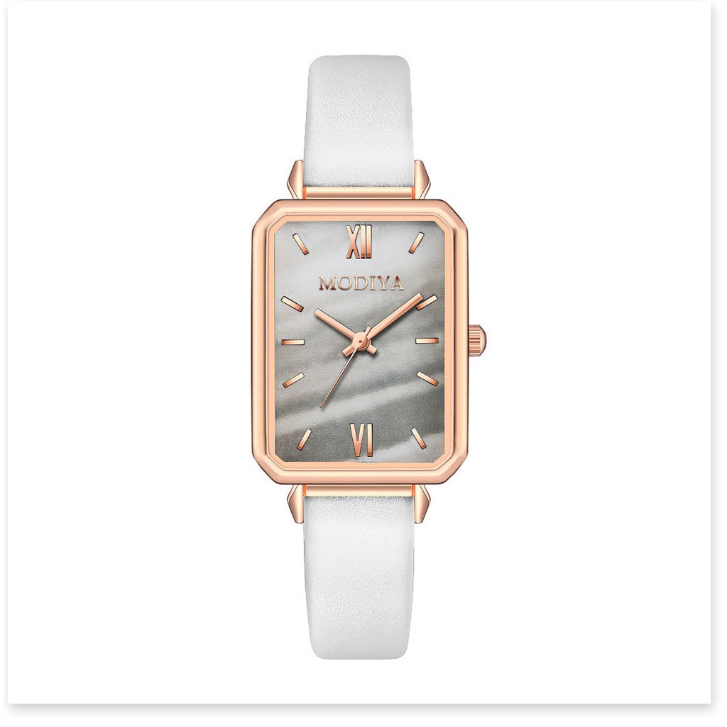 Đồng hồ nữ dây da PANDAWATCH mặt vuông phong cách cổ điển thời trang | BigBuy360 - bigbuy360.vn