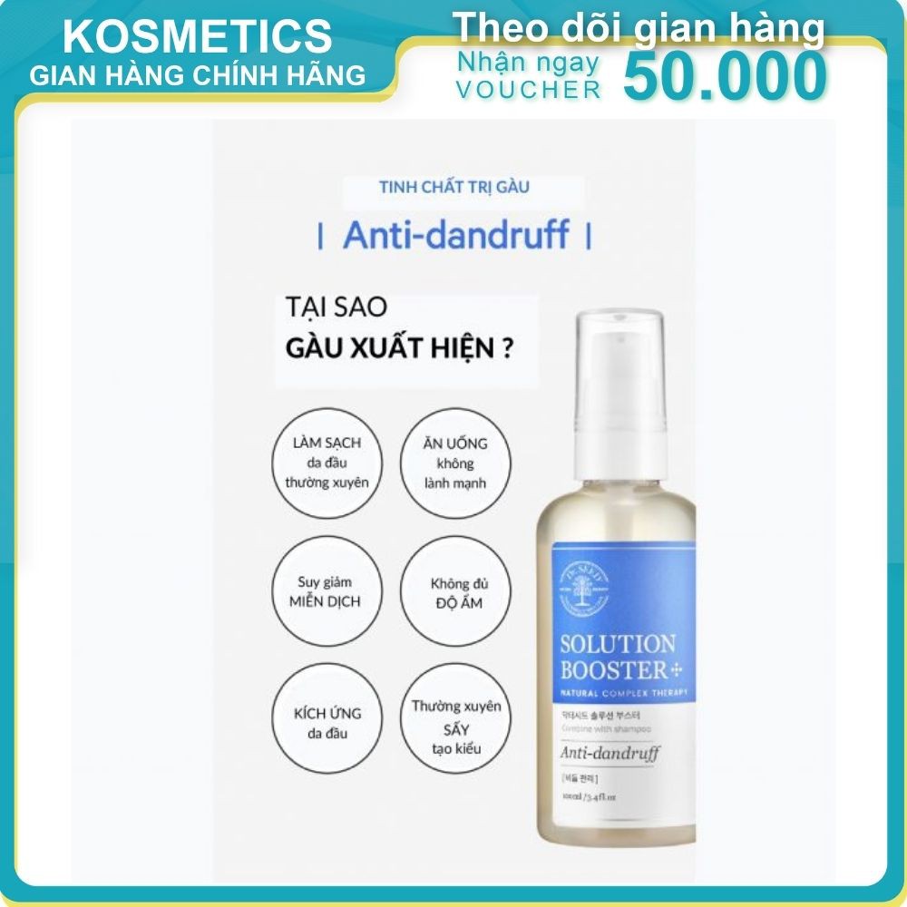 Tinh chất ngăn ngừa gàu và dưỡng tóc DR.SEED Solution Booster Anti-Dandruff 100ml