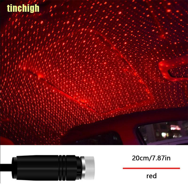 Đèn Led Gắn Trần Xe Hơi Họa Tiết Bầu Trời Đầy Sao Sạc USB Tiện Dụng