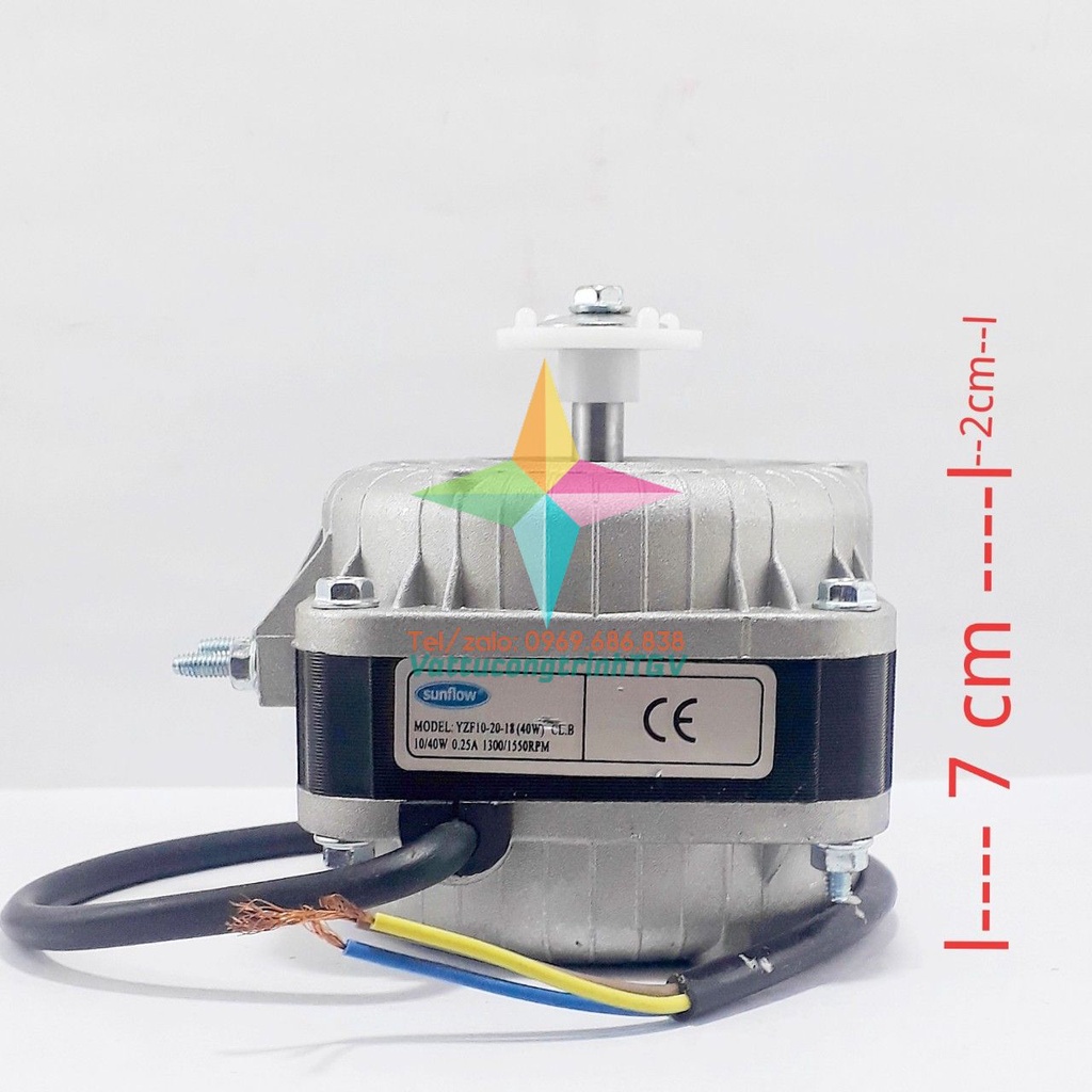 Motor quạt tủ mát 220V công suất 40W