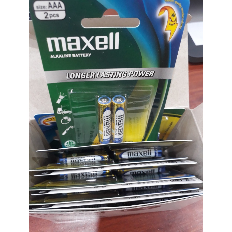 Hộp 20 Viên Pin AAA Maxell Alkaline- Pin AAALR03 Hàng chính hãng