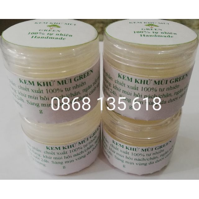 KEM KHỬ MÙI HÔI & KHỬ THÂM ĐEN NÁCH/CHÂN GREEN (100% TỰ NHIÊN) | BigBuy360 - bigbuy360.vn
