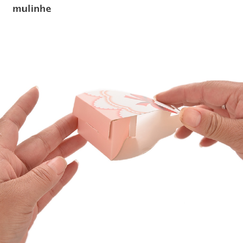 Set 100 Hộp Đựng Kẹo Cưới In Hình Cô Dâu Chú Rể Hoạt Hình Dễ Thương