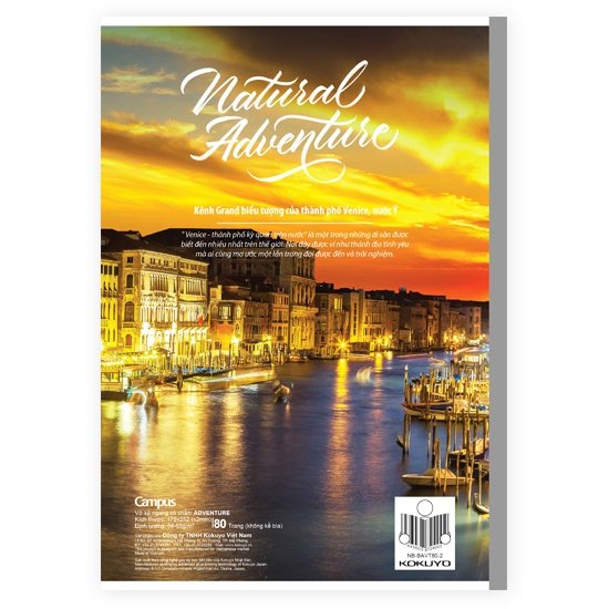Vở kẻ ngang có chấm Campus Adventure 80, 120, 200 trang - vpp Quế Anh