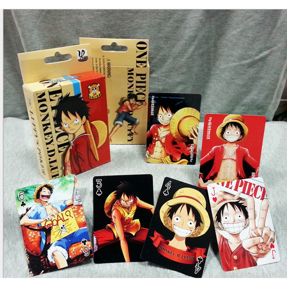 (SẵnVN) Bộ bài Tây tú lơ khơ Onepiece , Naruto, Doraemon , Conan, One Punch, Dragonball, Slam dunk, Fairy tail, Gintama