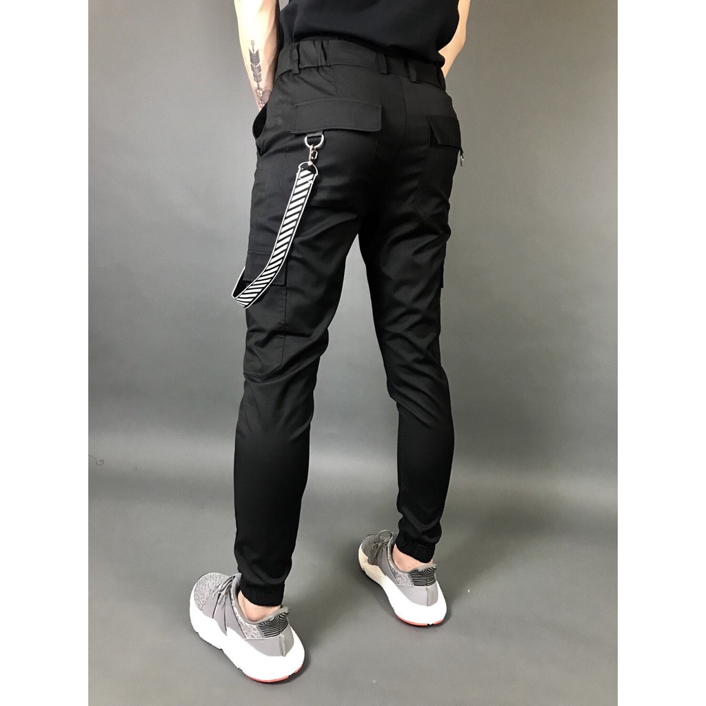 Quần jogger thun phối túi