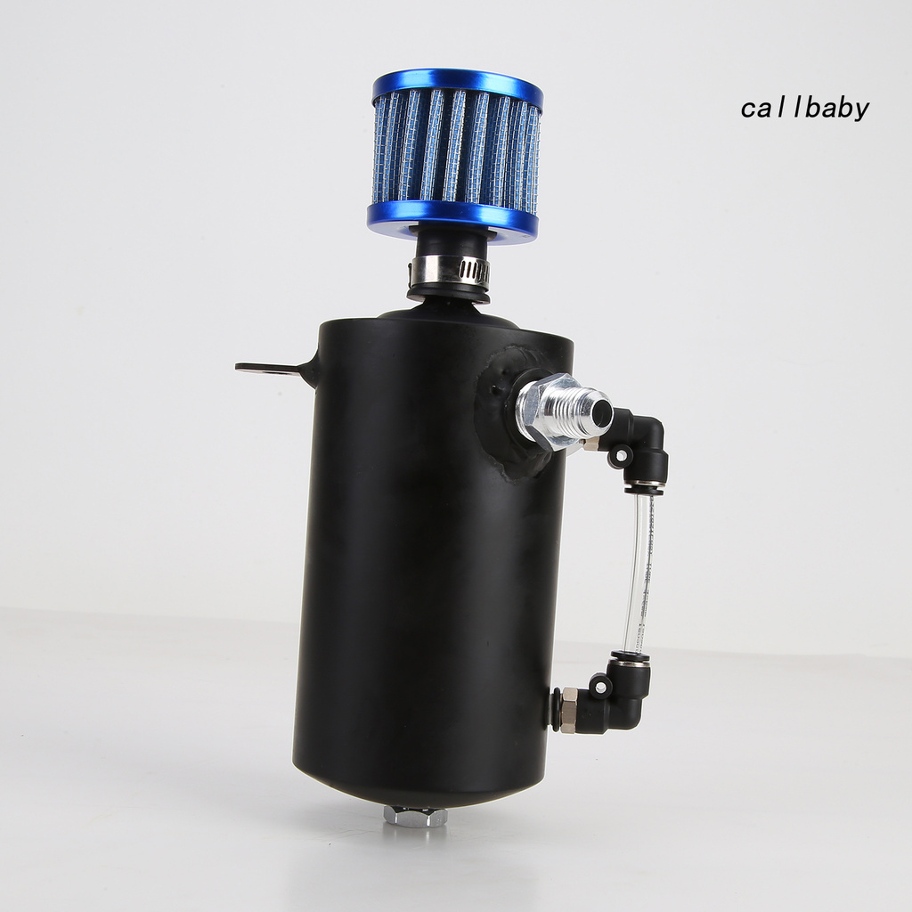 CL-Fuel Container 500ml Universal Aluminum Allo Oil Catch Tank Can with Filter for Car