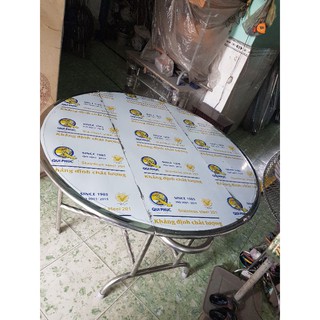 Bàn tròn xếp 3 1.2 met