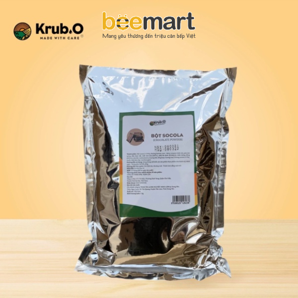 [ FreeShip Extra  ] Bột socola Krub.o 1kg - Bột pha chế đồ uống và nguyên liệu làm bánh socola