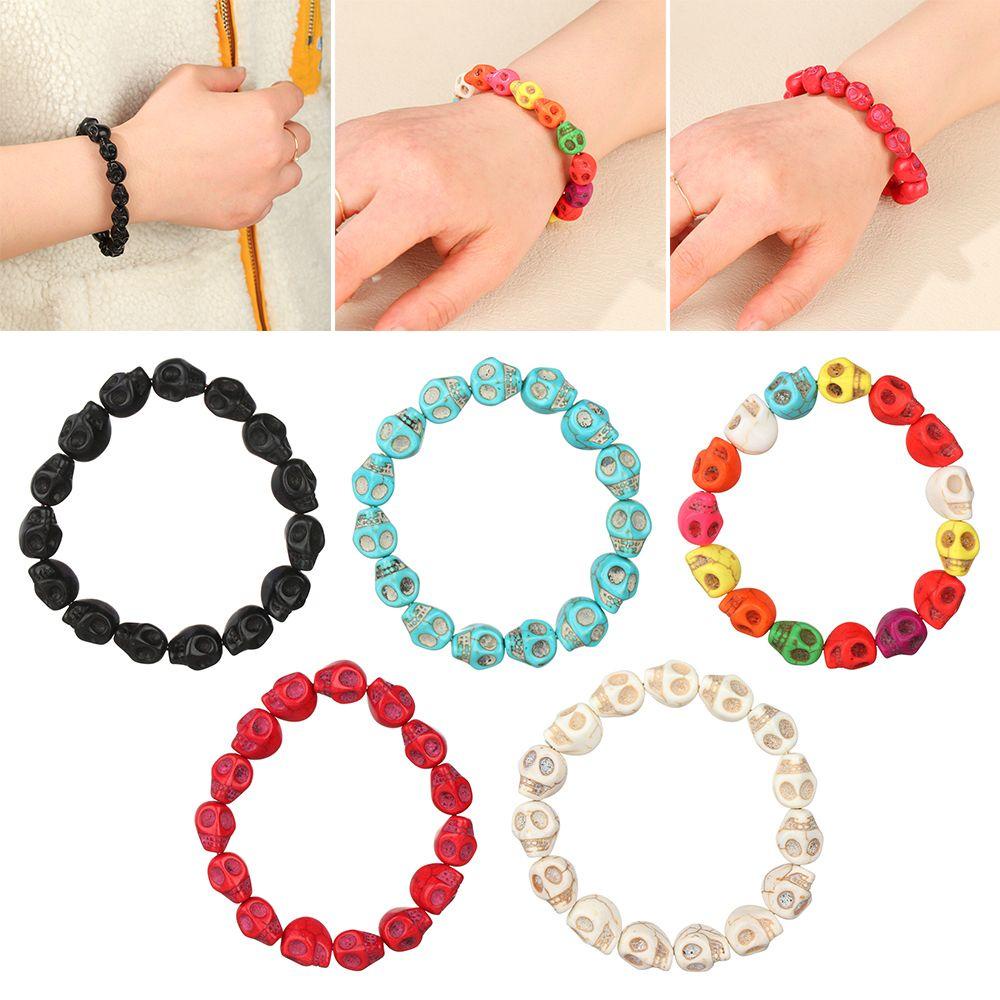 Đầu Lâu KAREN|Vòng Tay Halloween NhiềU MàU Cho CặP Đôi