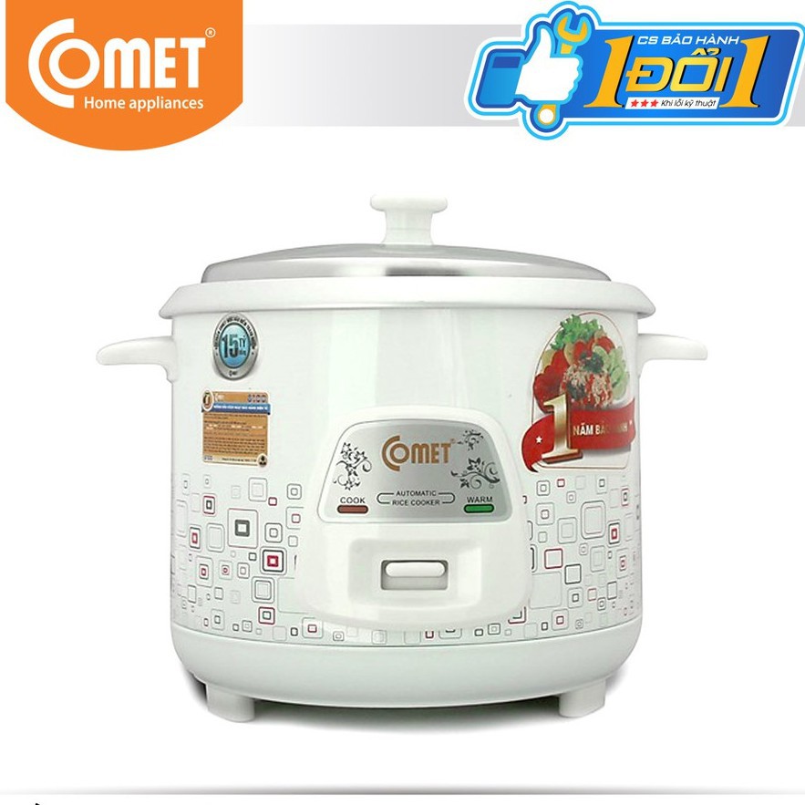 Nồi Cơm Điện Nắp Rời 1,2L Comet CM8009 Hàng Chính Hãng Bảo Hành 12 Tháng