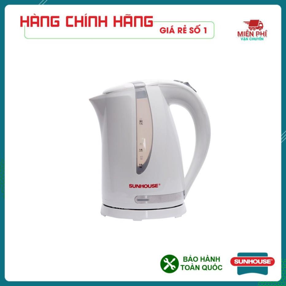 ẤM SIÊU TỐC, BÌNH ĐUN SIÊU TỐC SUNHOUSE SHD1300, 1,8 LÍT, NHỰA CHỊU NHIỆT SIÊU BỀN, BẢO HÀNH TOÀN QUỐC 1 NĂM