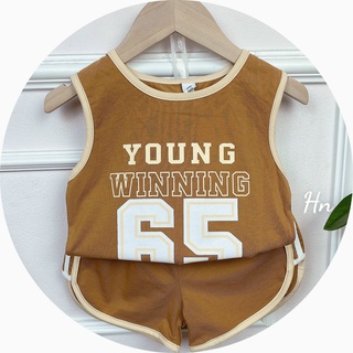 Bộ sát nách bê trai bóng rổ chất cotton thấm mồ hôi thoáng mát
