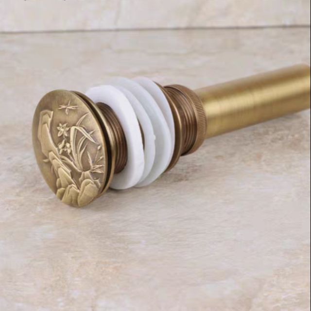 (Video)Xi phông Lavabo đồng thau cổ điển