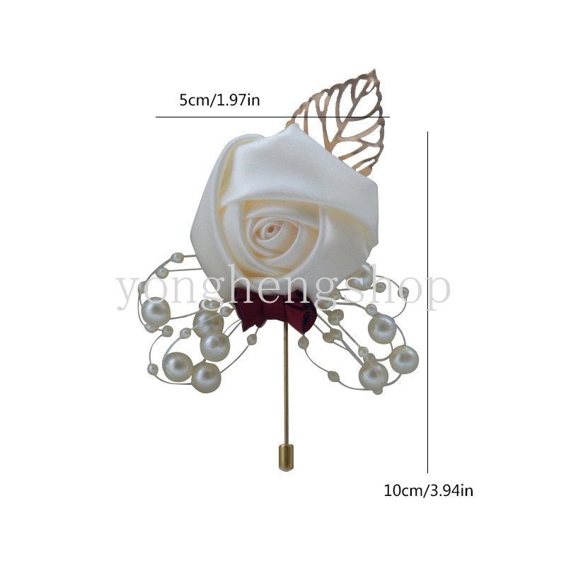 Ghim Cài Áo Hình Hoa Dành Cho Cô Dâu Chú Rể