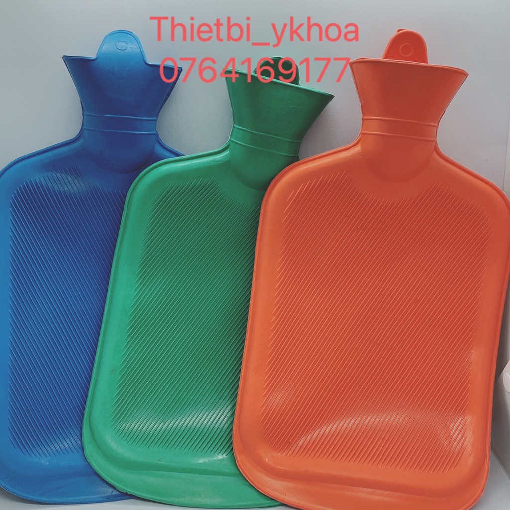 Túi Chườm Nóng Giảm Đau, Hạ Sốt Hiệu Quả Loại Lớn 2000CC  - Túi Chườm Nóng Lạnh Cao Su Siêu Bền