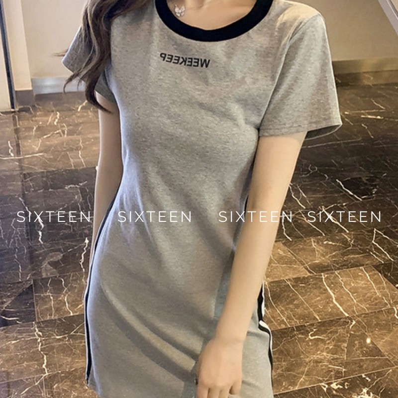 Váy Nữ Ôm Body Cộc Tay Kiểu Dáng Thể Thao SIXTEEN. | BigBuy360 - bigbuy360.vn