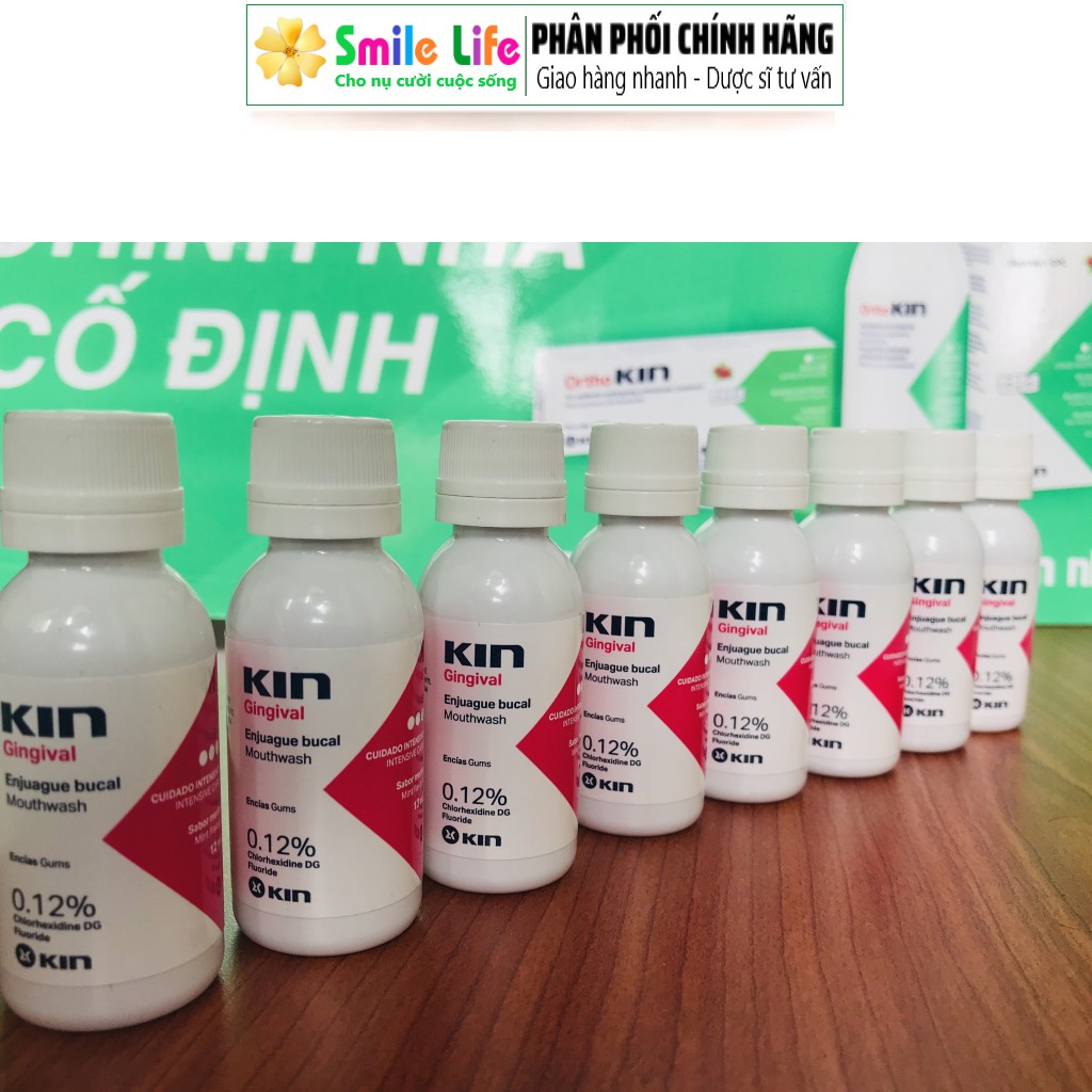 SMILE LIFE | Súc miệng họng - Kin Gingival ®12ml - Mini cầm theo tiện dùng