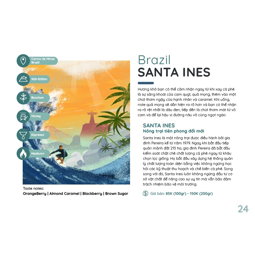 Cà phê Espresso Brazil Cerrado