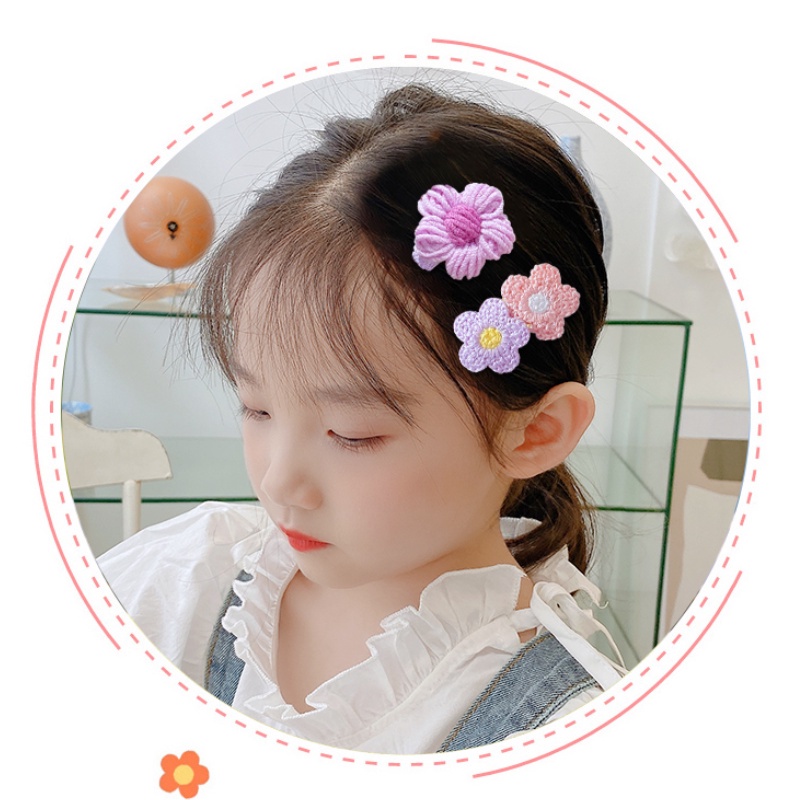 Kẹp Tóc Đính Hoa Nhỏ Dễ Thương Cho Bé