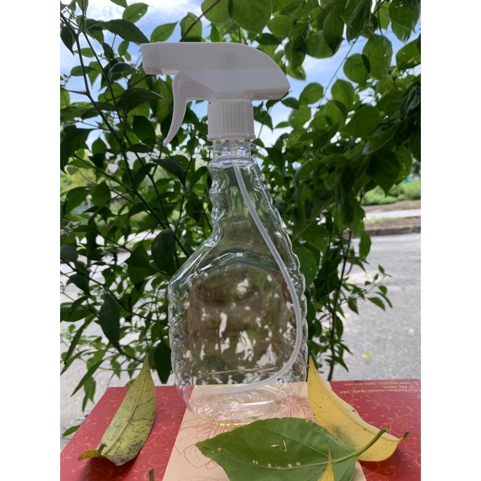 Chai xịt kính 500ml vòi xịt đựng nước xịt kính- Vỏ chai trong suốt
