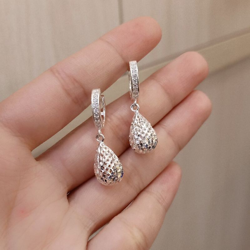 BÔNG TAI BẠC CAO CẤP MÓC MÁY MẪU Ý