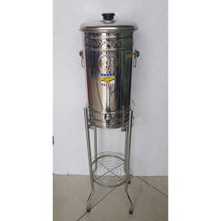 (Combo) BÌNH LỌC NƯỚC INOX 304 - Cở Nhỏ  + Chân INOX La 201 - Mã: BL20L3 + CI2 -