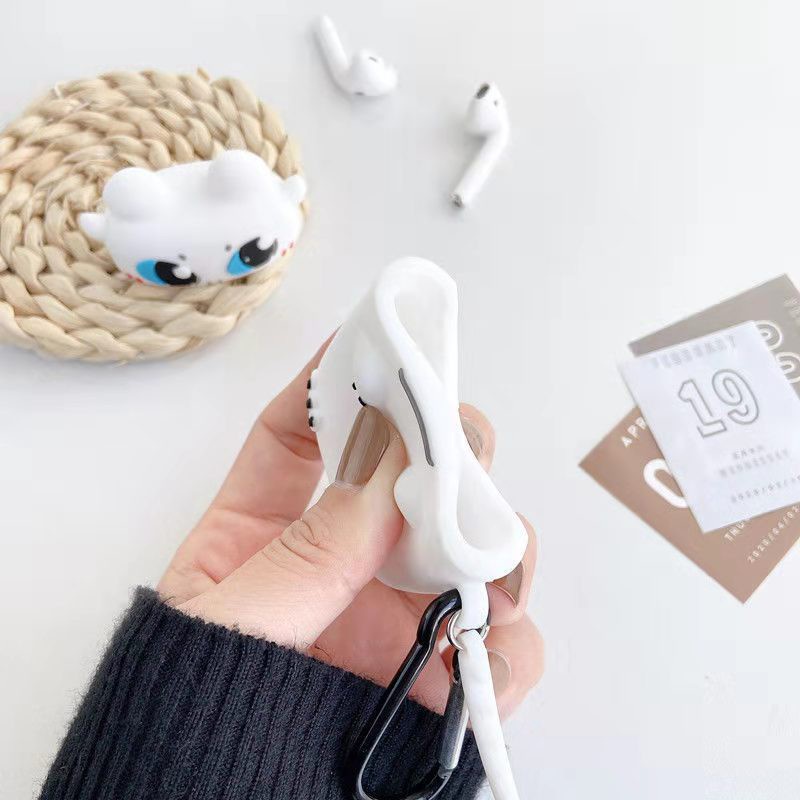 Vỏ bảo vệ hộp sạc tai nghe SPRISE silicon mềm kiểu dáng hoạt hình dễ thương thích hợp cho Airpods 1/2/Pro