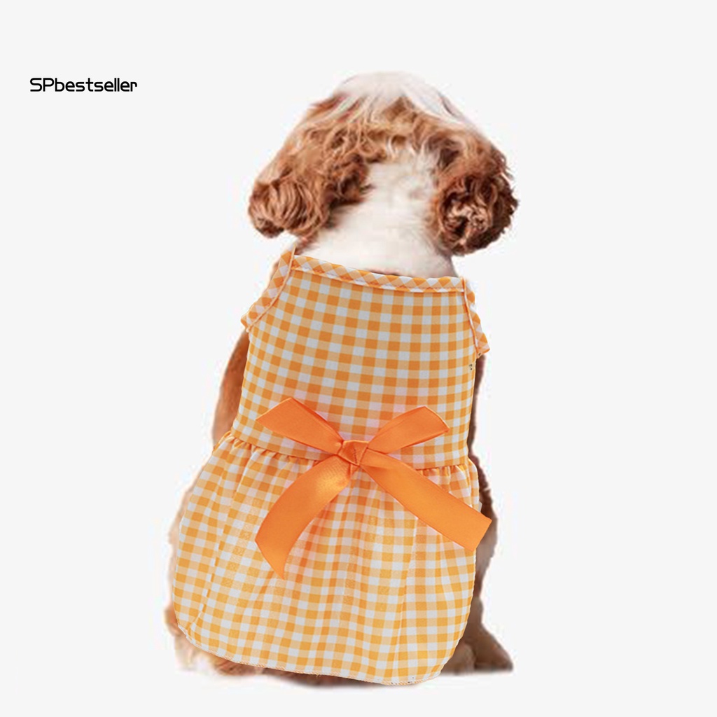 Đầm Cổ Vuông Họa Tiết Chấm Bi Phối Nơ Xinh Xắn Dành Cho Thú Cưng