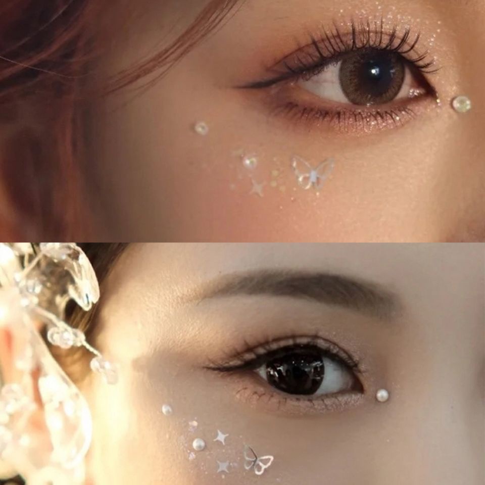 Dụng Cụ Trang Điểm Mắt Bướm Đính Kim Cương Sáng Bóng Cho Trang Điểm Mắt Mặt Và Mắt | BigBuy360 - bigbuy360.vn