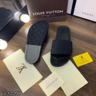 [Ảnh thật+ Ktra hàng] Dép lê LV cao su vân caro cực sang