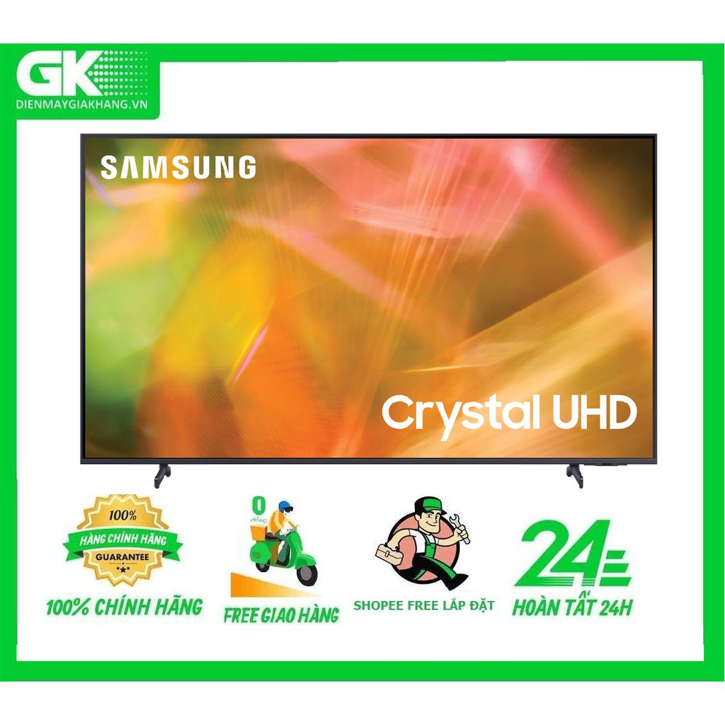 UA55AU8000- MIỄN PHÍ CÔNG LẮP ĐẶT-Smart Tivi Samsung 4K UHD 55 Inch UA55AU8000KXXV