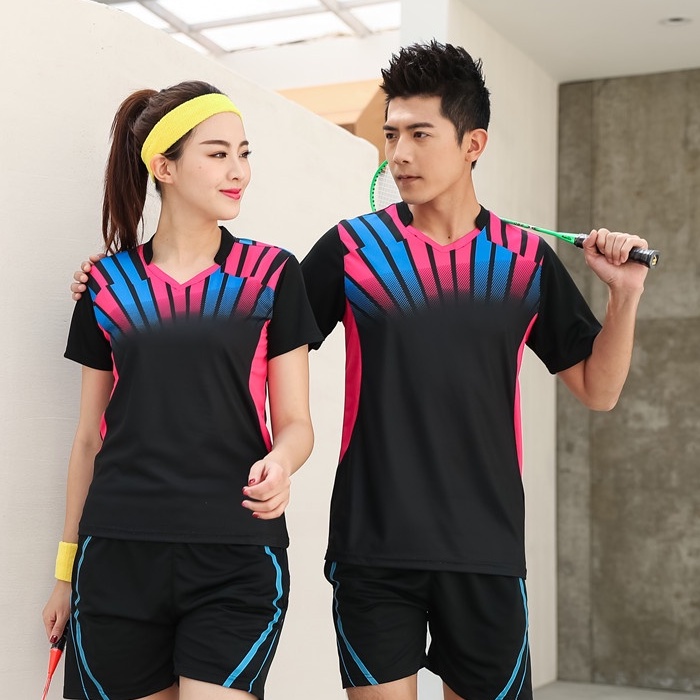 Bộ Đồ Thể Thao Tay Ngắn Thoáng Khí Nhanh Khô Thời Trang Mùa Hè Cho Nam Và Nữ