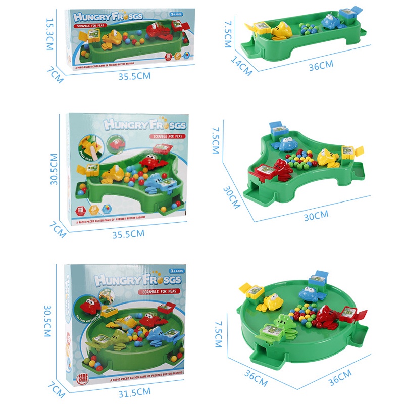 Bộ đồ chơi ếch ăn hạt SEA SUN TOYS để bàn tương tác giữa cha mẹ và bé