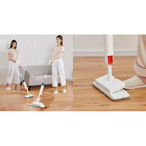 Cây lau nhà kiêm máy quét bụi Deerma Sweep Mop DEM-TB900