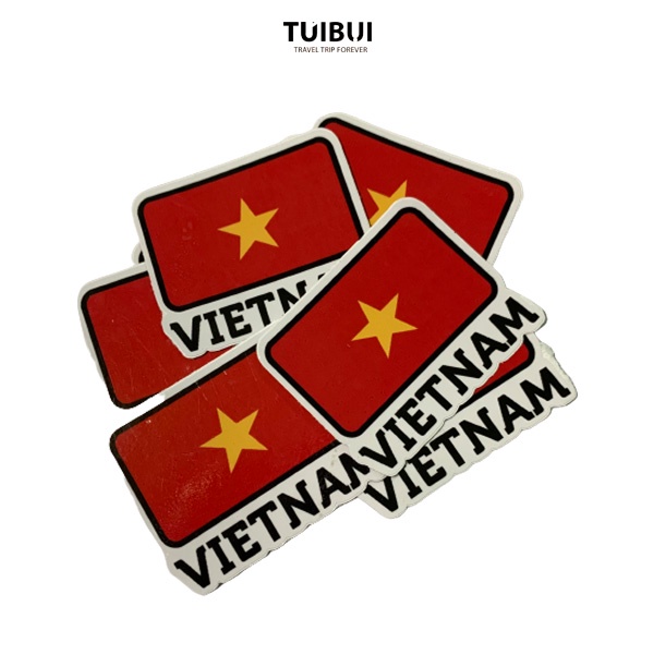 Sticker lá cờ Việt Nam - HÌnh dán là cờ Việt Nam