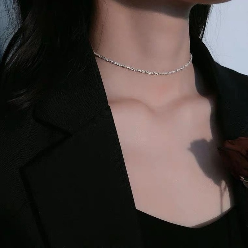 Vòng cổ choker We Flower đính kim sa lấp lánh thời trang cho nữ