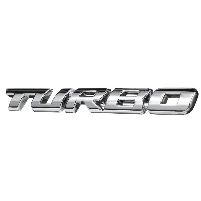 Chữ TURBO 3D Kim Loại - Trang Trí Xe Ô Tô Loại Đẹp