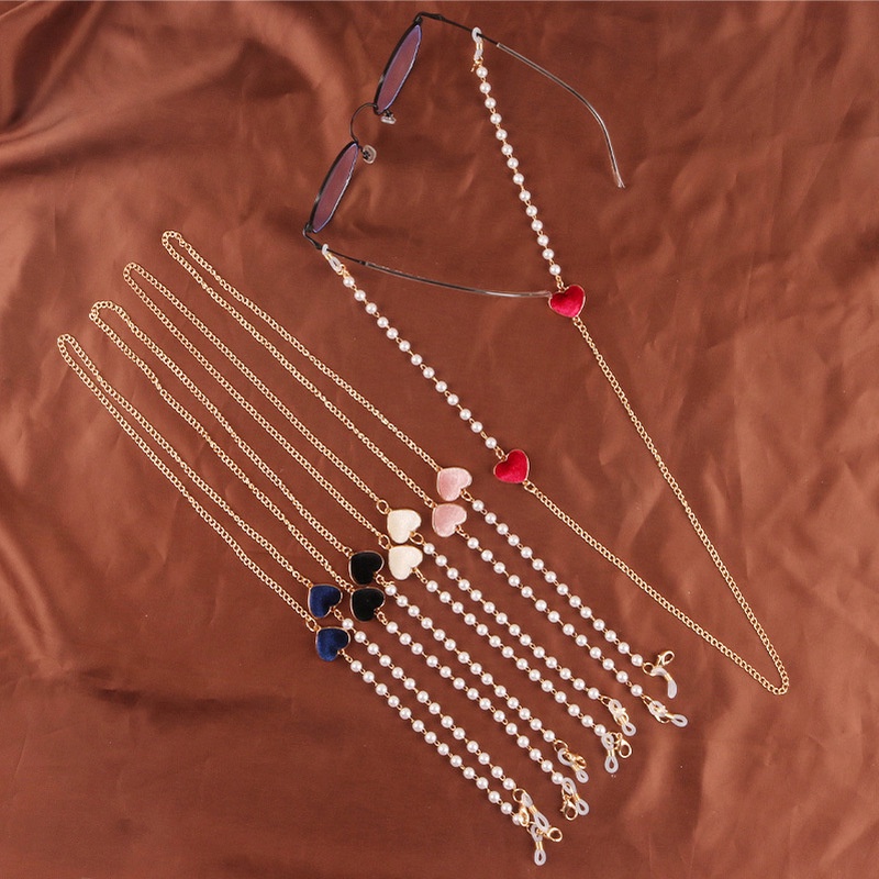 Dây Đeo Kính Mát Hình Trái Tim Chống Mất Thời Trang Dành Cho Nữ