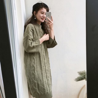 Váy len thừng dày 