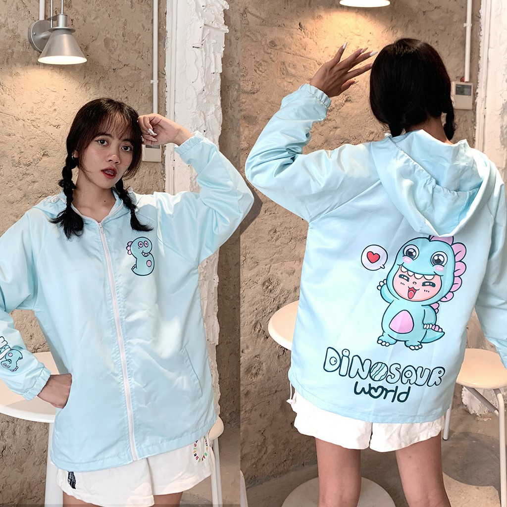 Áo khoác Bernice Khủng Long màu Xanh Mint (Jacket Bernice Dinosaur SS1 - Mint)