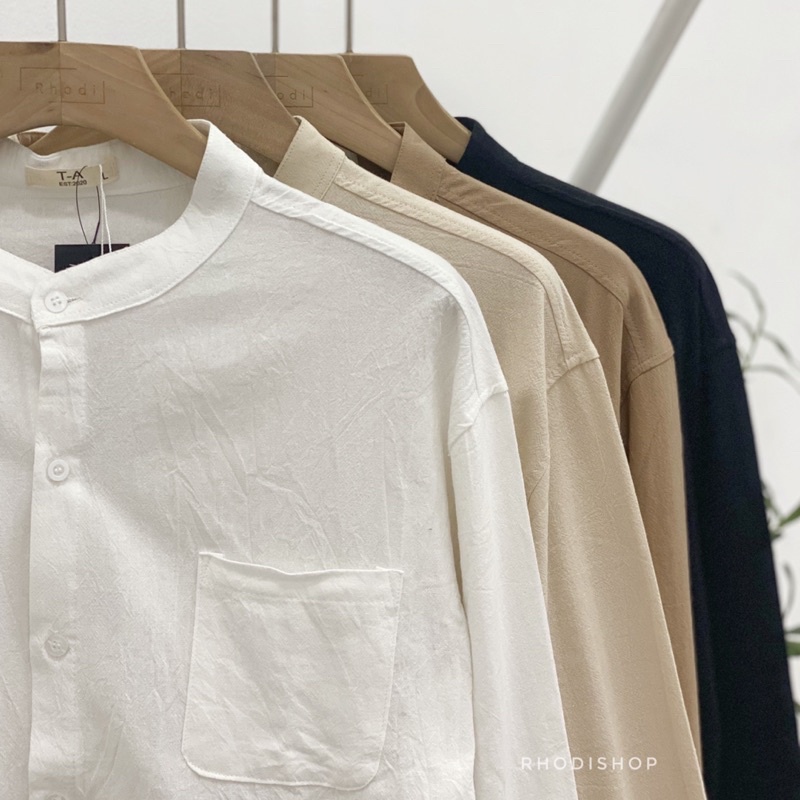 Sơ Mi Cổ Trụ Kim Mã Mới RHODISHOP