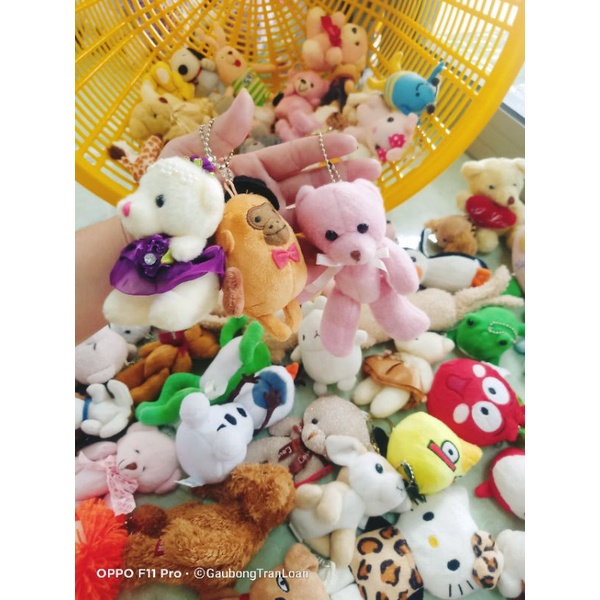 Móc khóa gấu bông lô mới