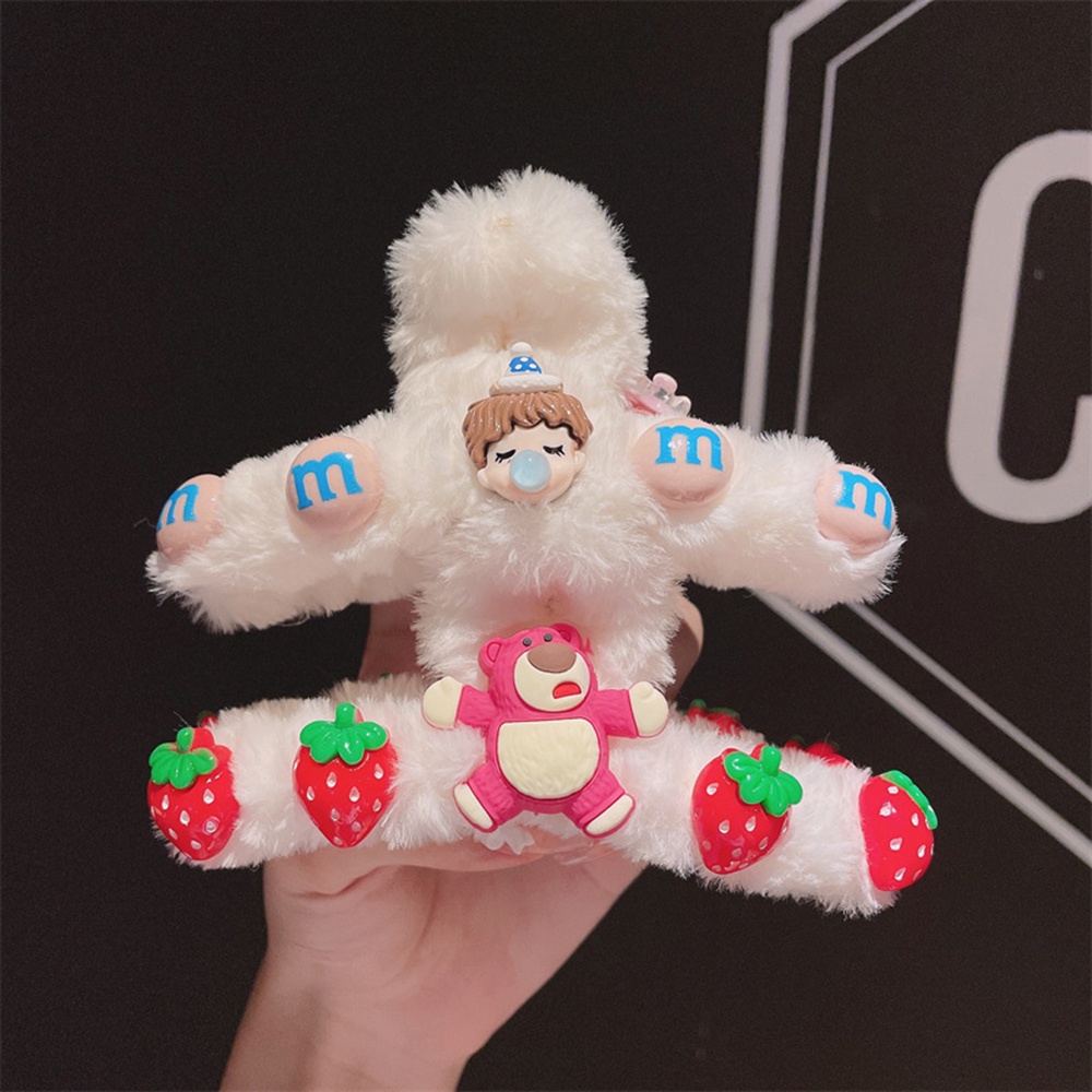 1 Kẹp Tóc Hình Thú Nhồi Bông Dễ Thương Cho Nữ