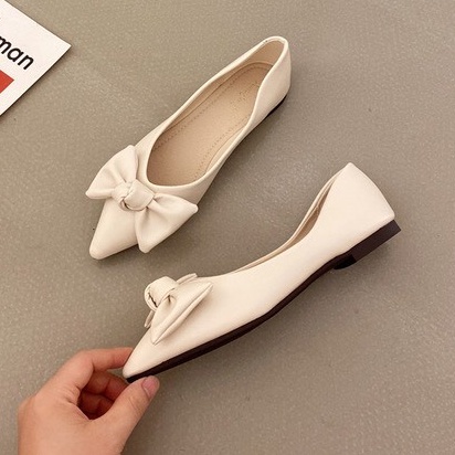 Giày Búp Bê Nữ Nơ To Mũi Nhọn Xinh Xắn A82