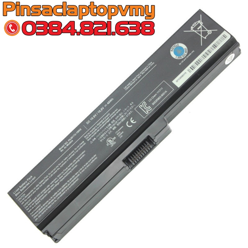 Pin laptop Toshiba T110, T115, T130, T135, U500, U505 . BH 1 đổi 1