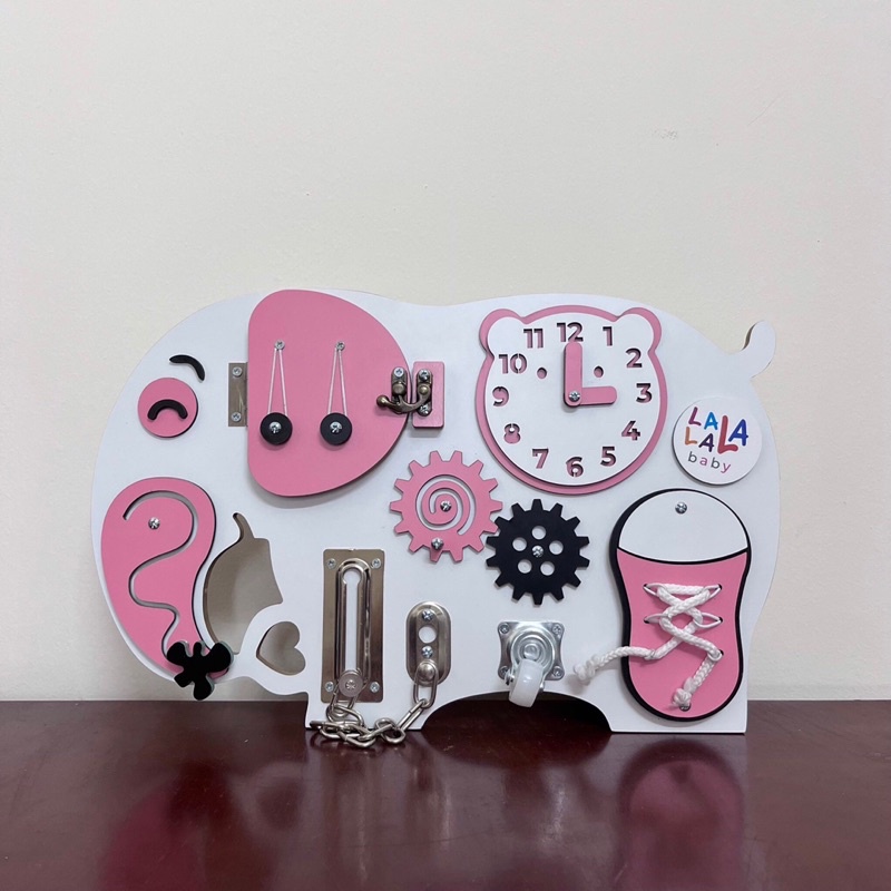 Đồ Chơi Gỗ- Bảng Bận Dộn Busy Board LalaBaby
