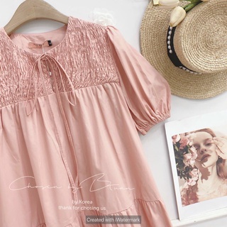 Đầm hồng Babydoll - Freesize (40-60kg)